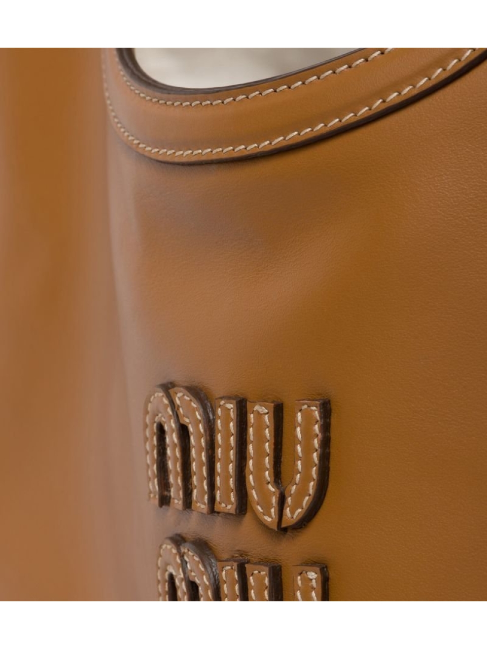 Кожаная большая сумка Miu Miu Ivy